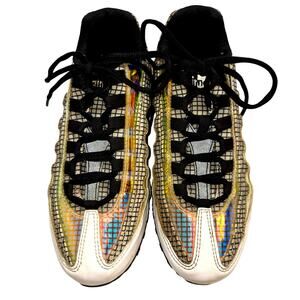 Nike 6Y Air Max 95 Gaze Girls Boys Tennis Shoes Unisex Sneaker Gold Athletic